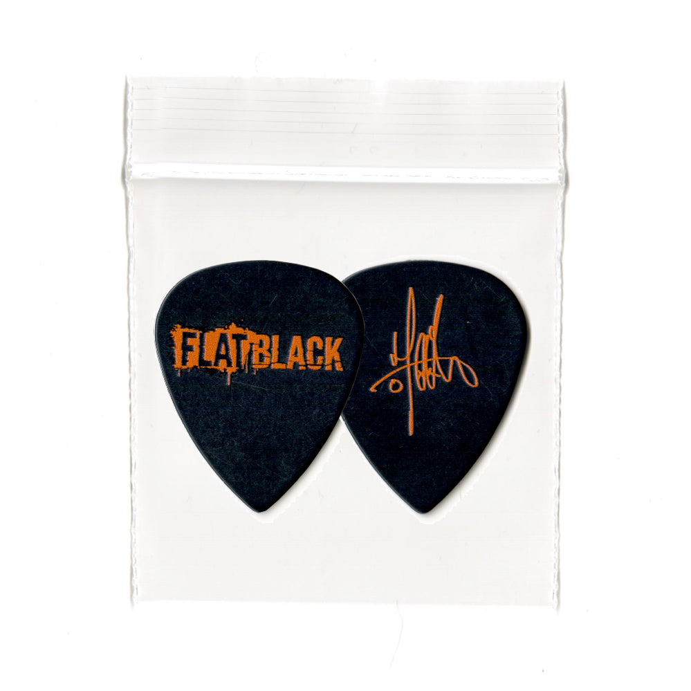 Jason Hook / FLAT BLACK 2023 signature guitar pick (set of 2) **until supplies last**