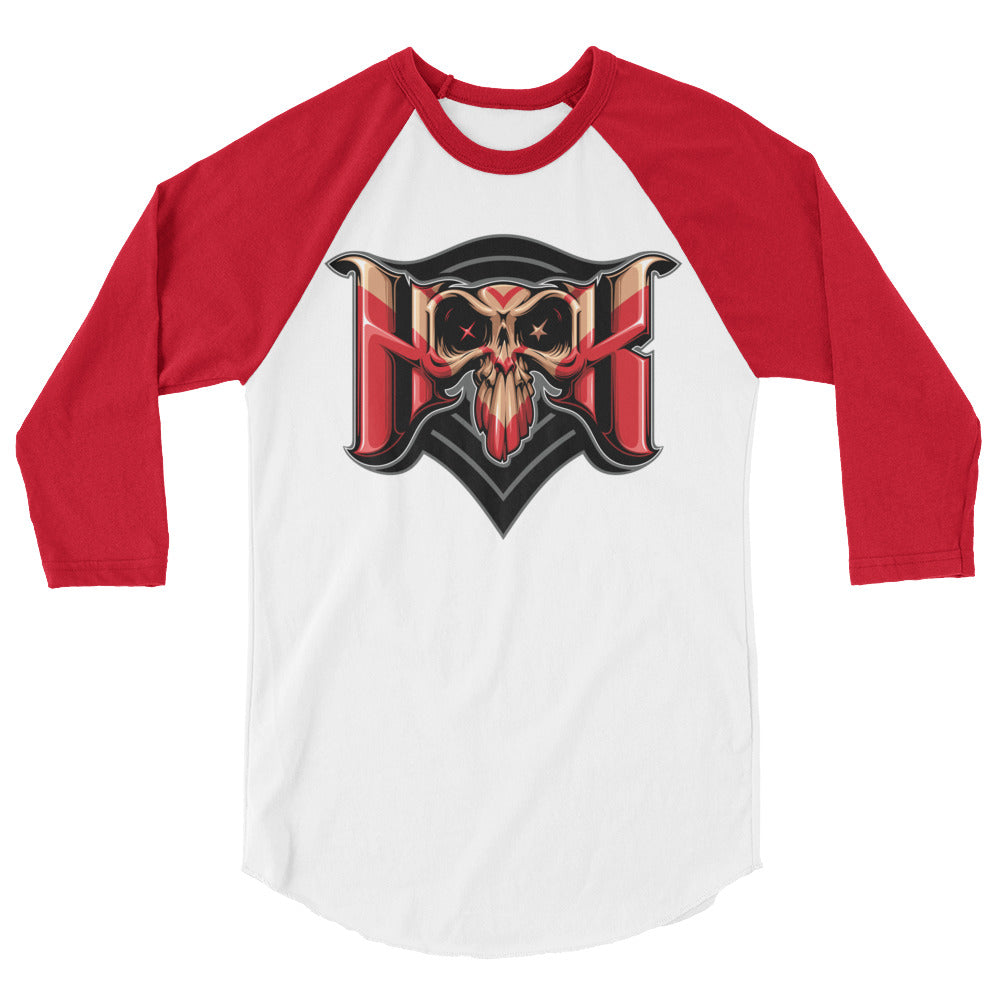 Hook 3/4 sleeve raglan shirt